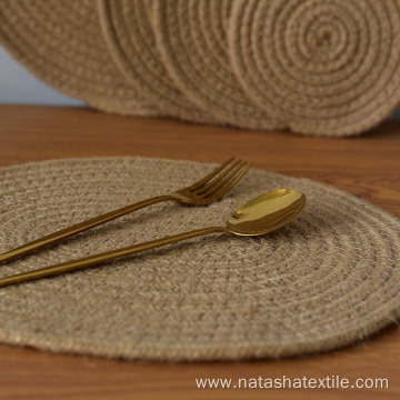 anti-slip Jute flax wholesale coffe mat